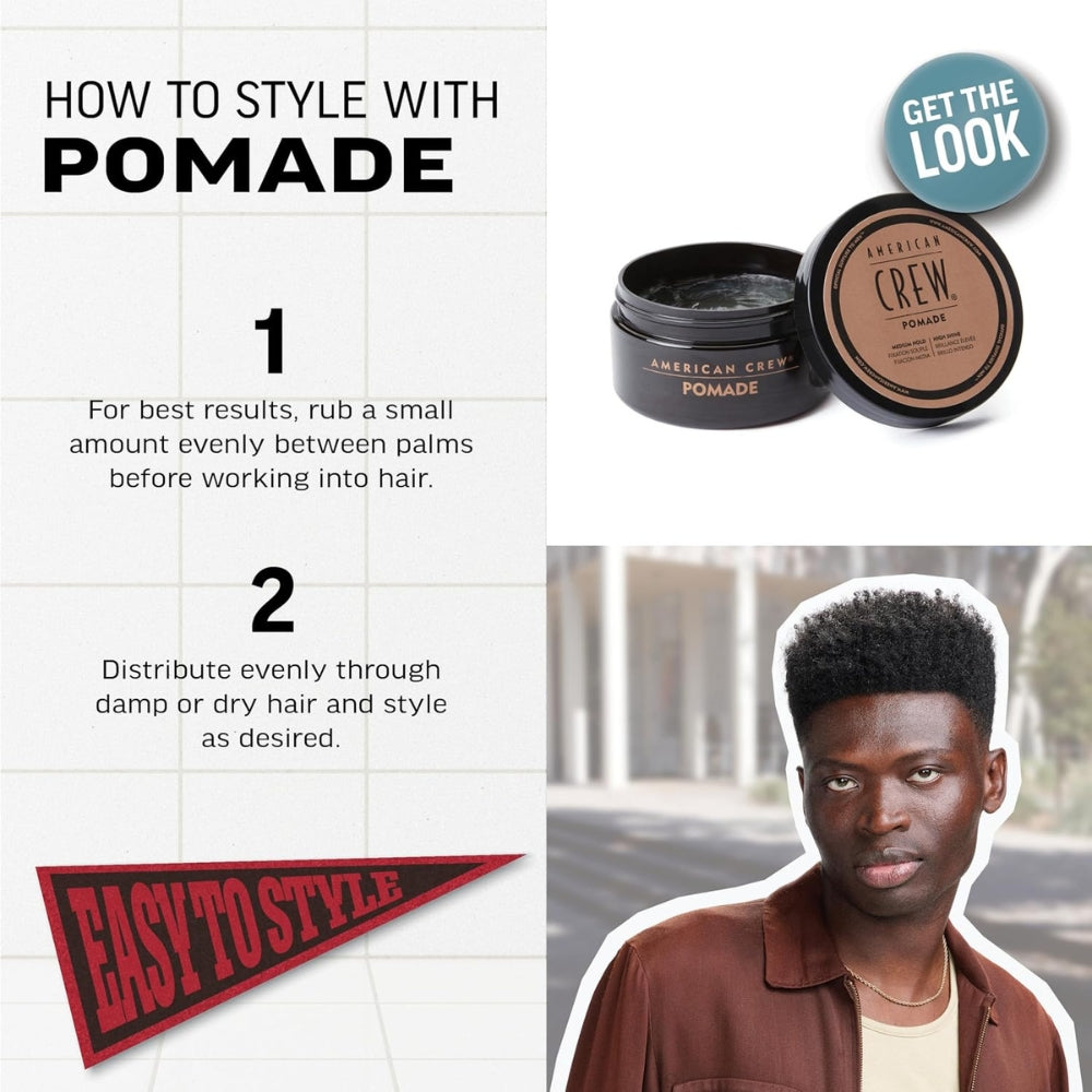 Pomade - Medium hold & high shine (85g/3.0oz)