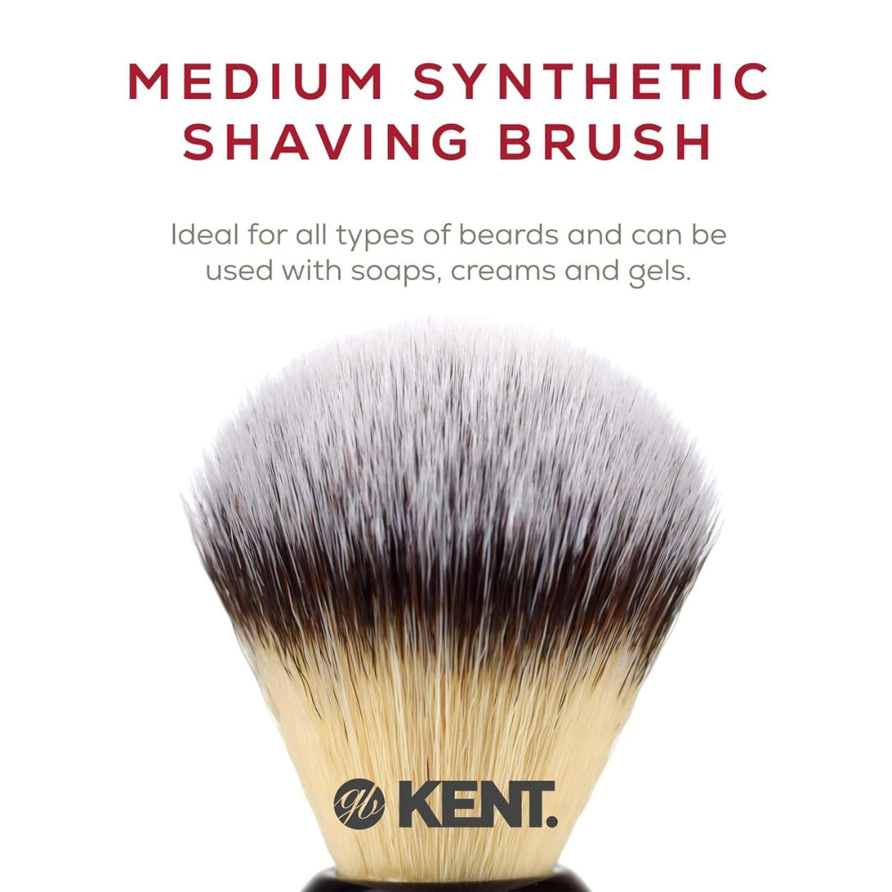 Synthetic Black Shaving Brush - Medium (22mm/0.87") - BLK4S