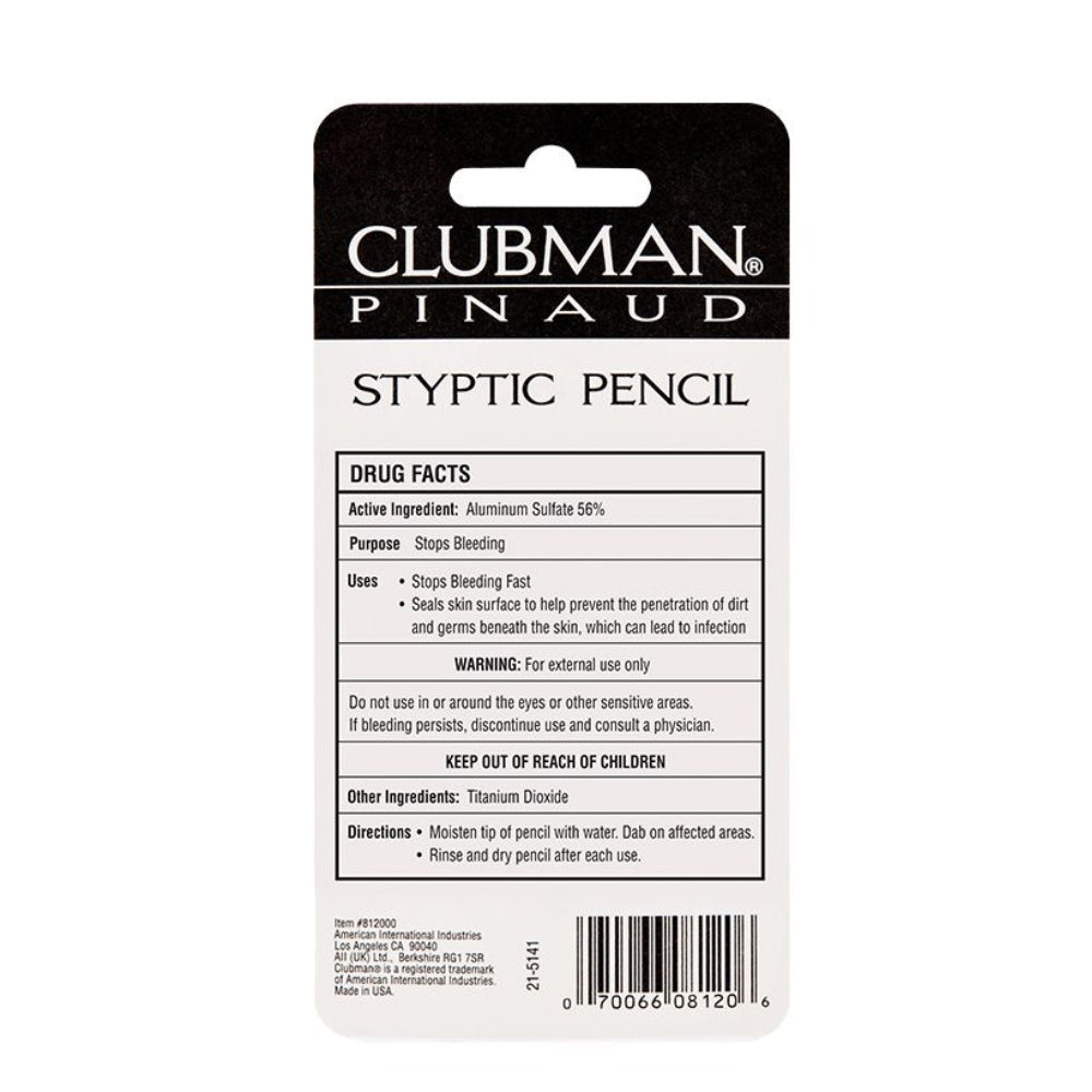 Crayon styptique "Styptic Pencil" - Arrête les saignements rapidement (9g/.33oz)