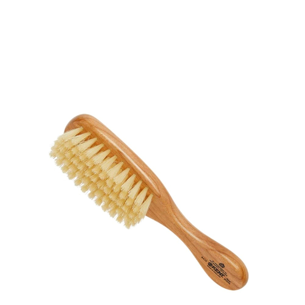 KENT. - Brosse pour bébé "Baby Brush" - Fabriquée en bois de cerisier avec des poils blancs ultra doux (185mm/7.28") - BA10