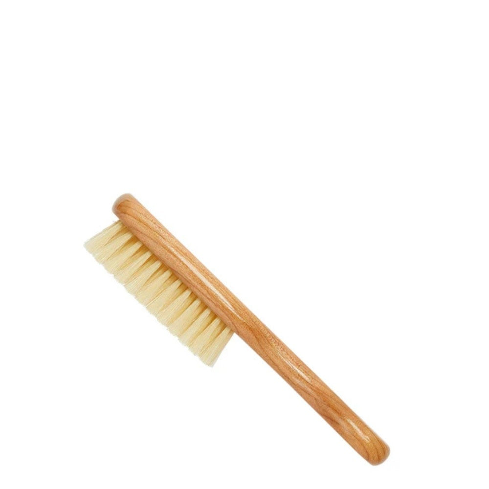 KENT. - Brosse pour bébé "Baby Brush" - Fabriquée en bois de cerisier avec des poils blancs ultra doux (185mm/7.28") - BA10