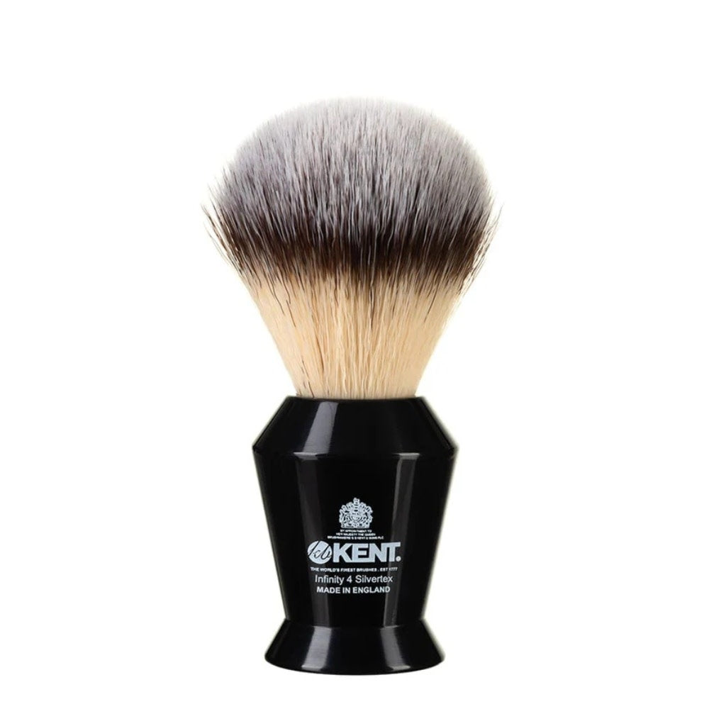 Blaireau de rasage 100 % synthétique "Infinity Plus" Noir - Medium (22mm/0.87") - INF4