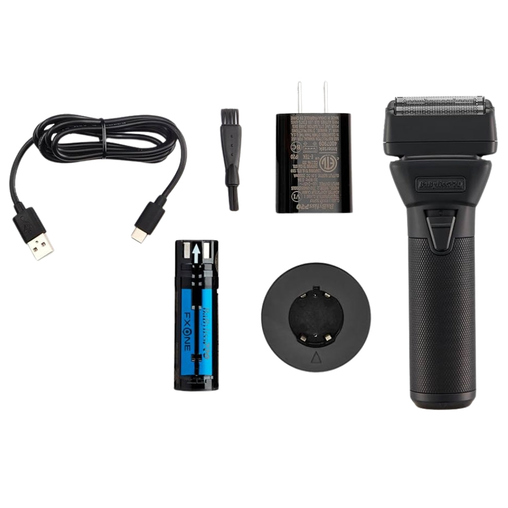 FX79FSMB All-Metal Interchangeable-Battery Double Foil Shaver FXONE One-Battery System - BlackFX