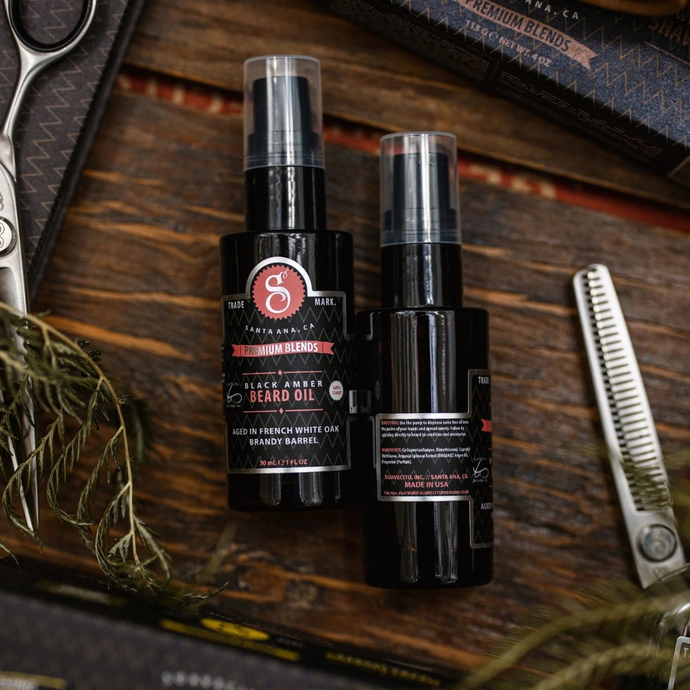 Premium Blends Beard Oil - Black Amber (30ml/1,0oz)