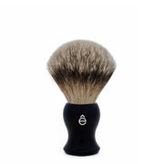 Pure Badger Shaving Brush 100% Badger Bristles - Medium (23mm/0.90") - Black