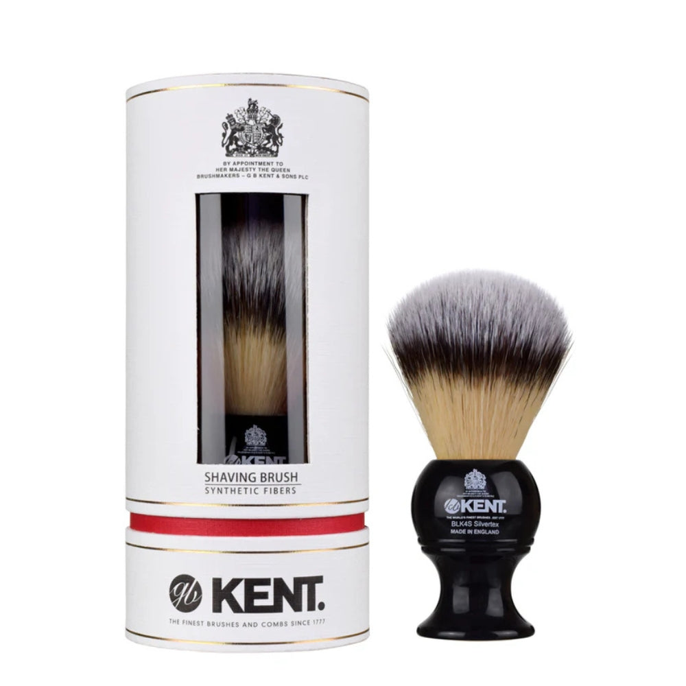 Synthetic Black Shaving Brush - Medium (22mm/0.87") - BLK4S