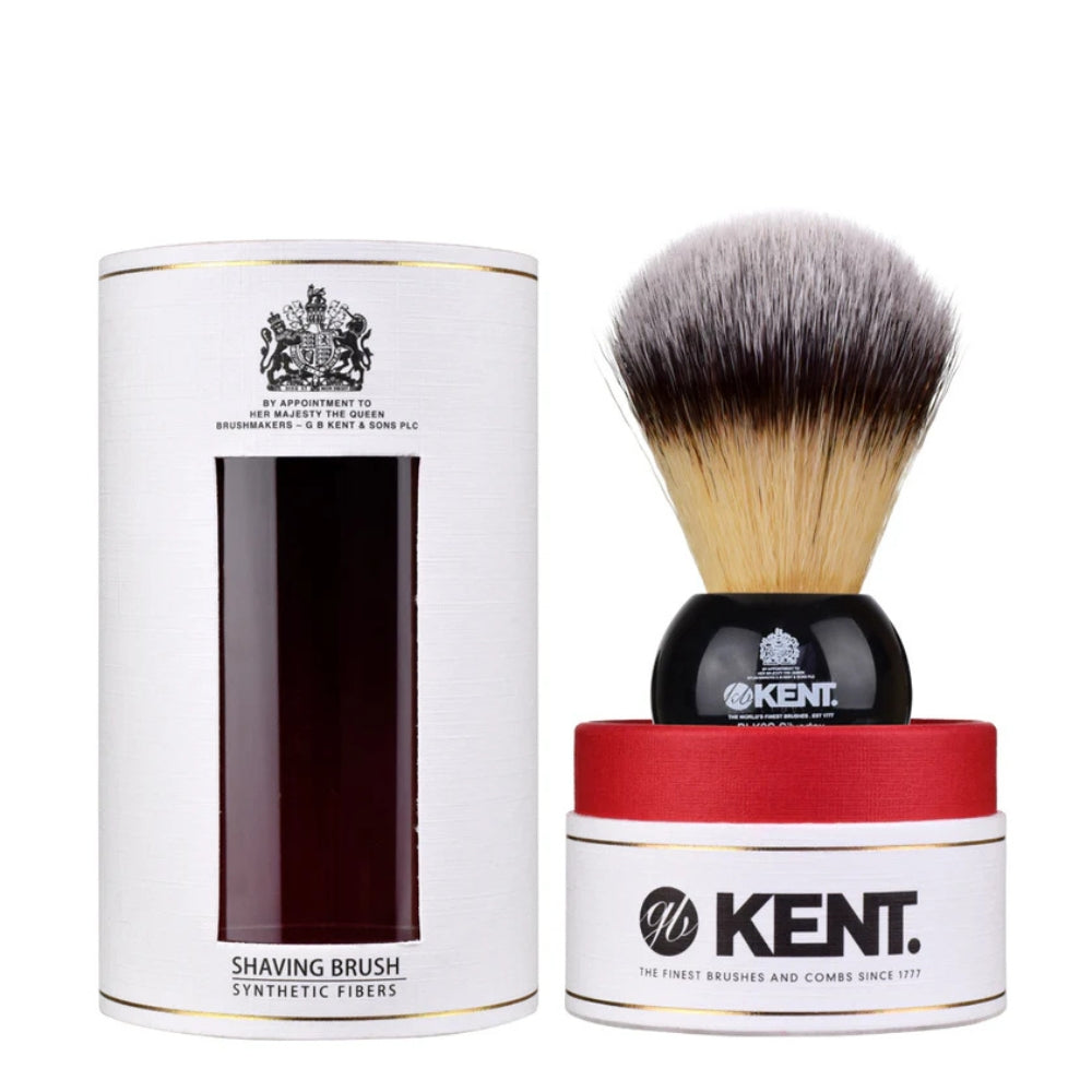 Blaireau de rasage en résine noir "Synthetic Shaving Brush" - Medium (23mm/0.91") - BLK8S