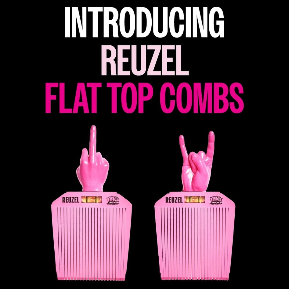 Peigne plat "Rock On Flat Top Comb" - Pour les coupes brosses et les dégradés courts
