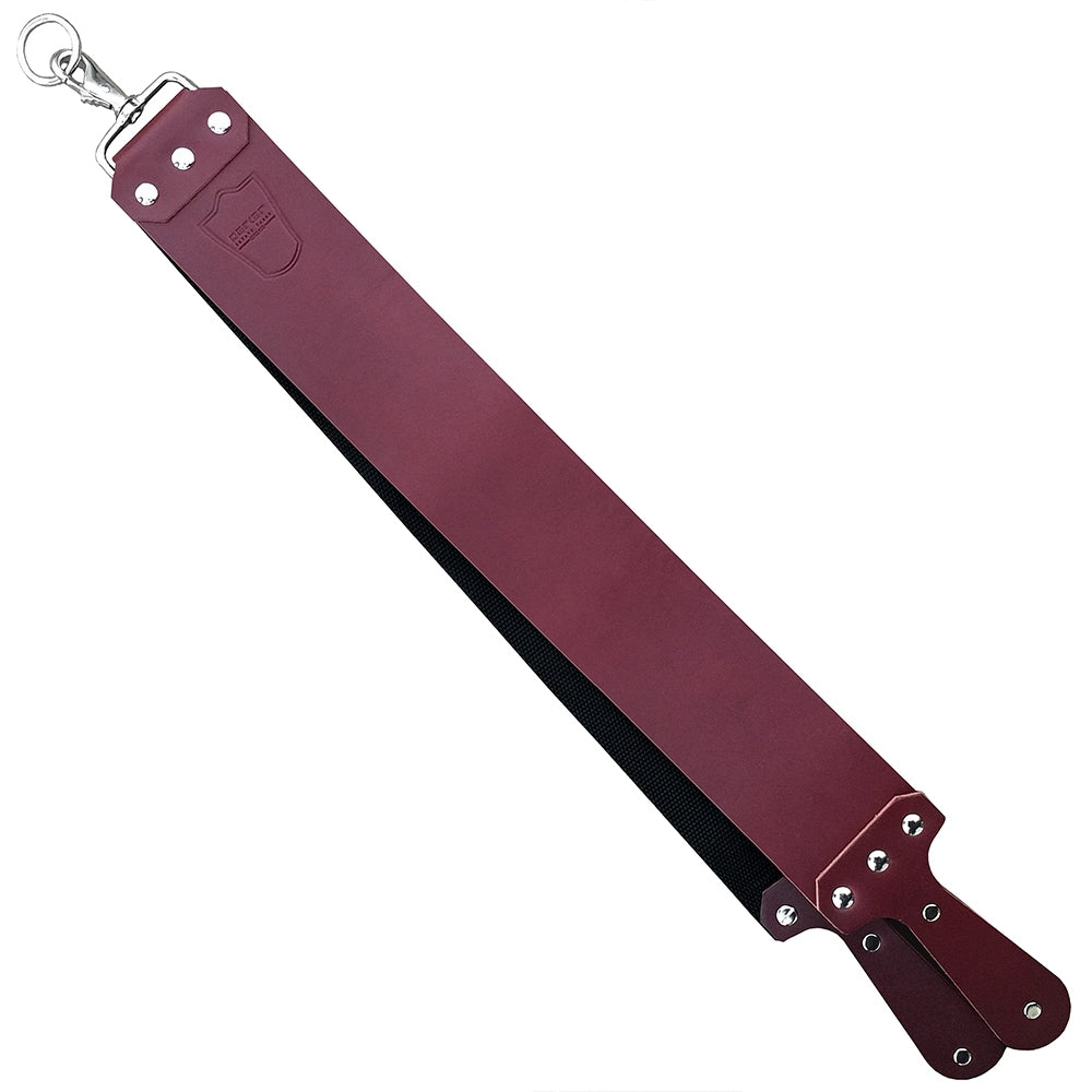 Courroie d'affûtage en cuir latigo - Pour rasoir droit (7.6cm/3" x 71.1cm/28") Brun