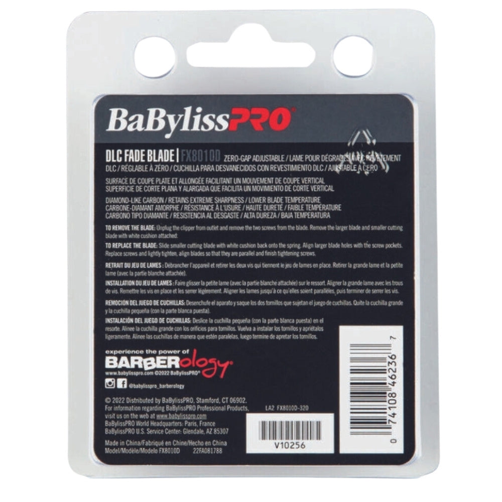 Replacement Blade for FX870 Clipper, FX8010D DLC Fade Blade - Black