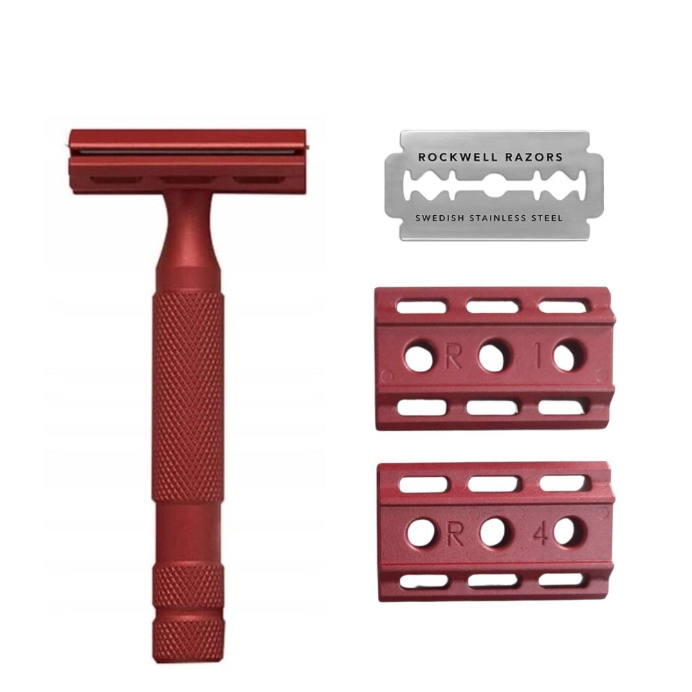 6S Adjustable Safety Razor - Red