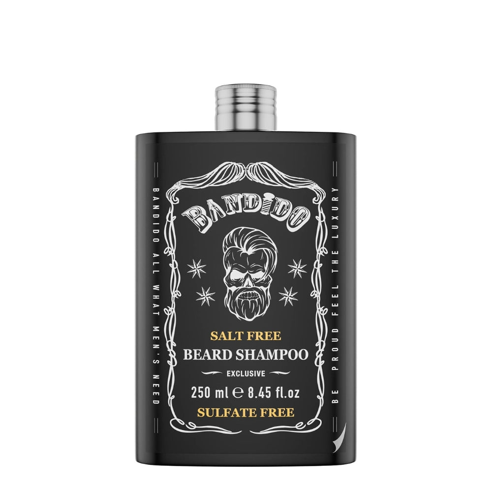 Salt Free Beard Shampoo - Removes Impurities Without Drying Out Skin (250ml/8.4oz)