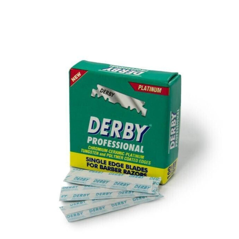 Derby - Professional Single Edge Blades for Barber Razors (100 Blades)