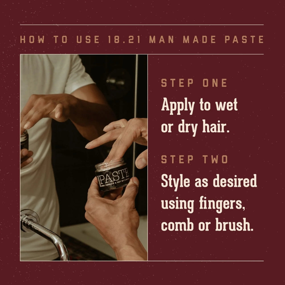 Pâte coiffante "Sweet Tobacco Hair Paste" - Tenue légère, brillance moyenne (56.7g/2.0oz)