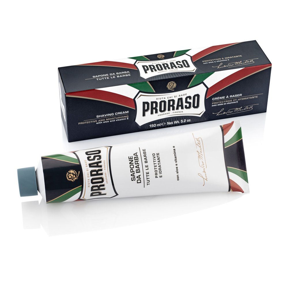 Shaving Cream Tube with Aloe Vera and Vitamin E (150ml/5.2oz)