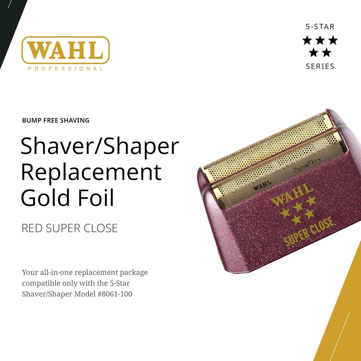 Grille de remplacement "Super Close" or #55602 - Pour le rasoir Shaper 5 Star modèle No. 55602
