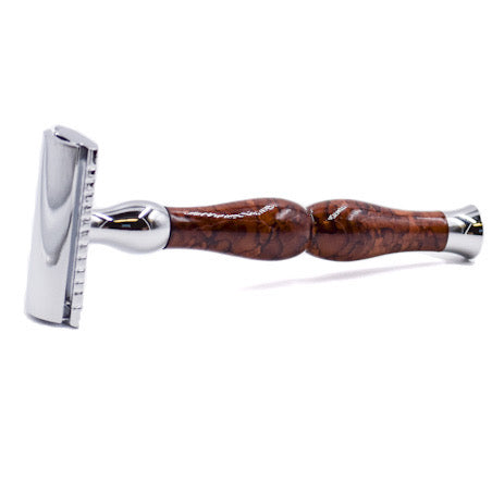 Parker - 45R Enamel Handle 3 Piece Safety Razor