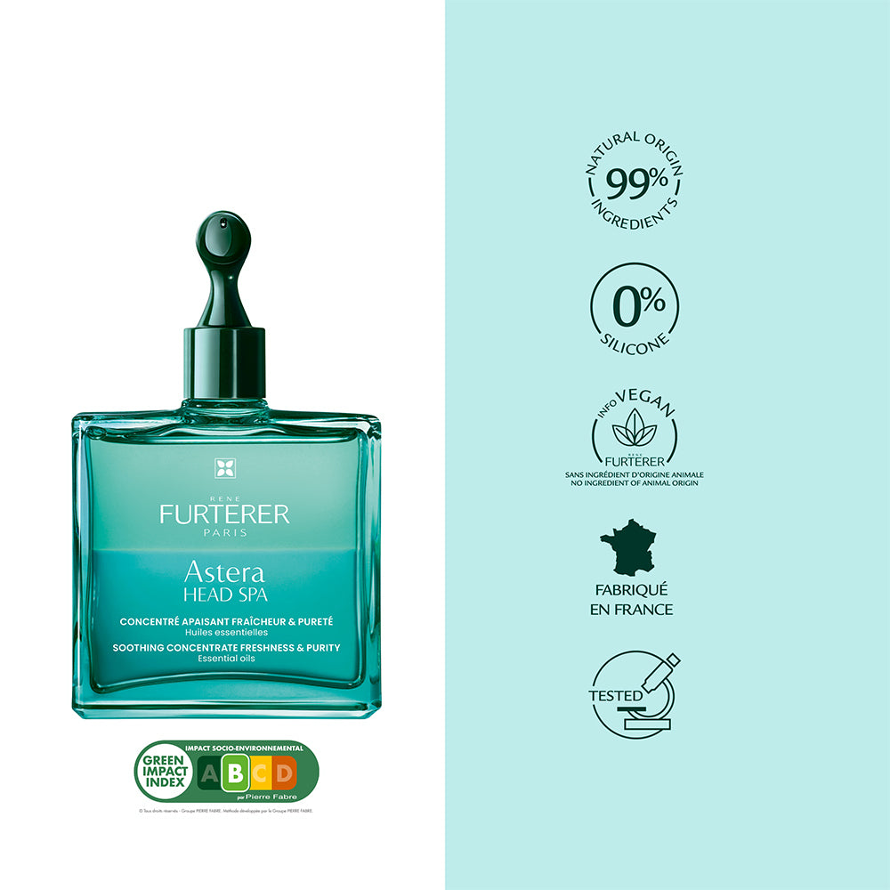 Concentré apaisant fraîcheur et pureté "Astera Head Spa" - Soin du cuir chevelu avant shampoing  (50ml/1.69oz)
