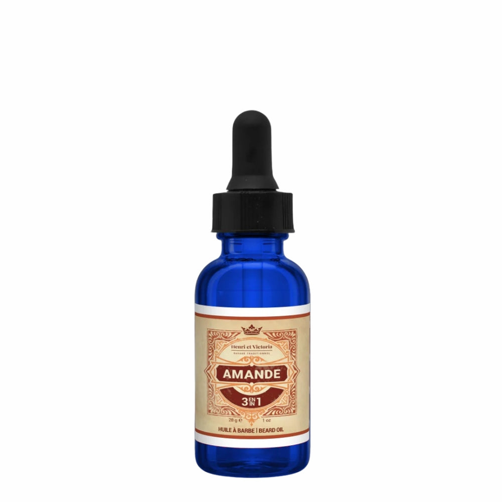 Huile à barbe 3 en 1 "Amande" (28g/1.0oz)