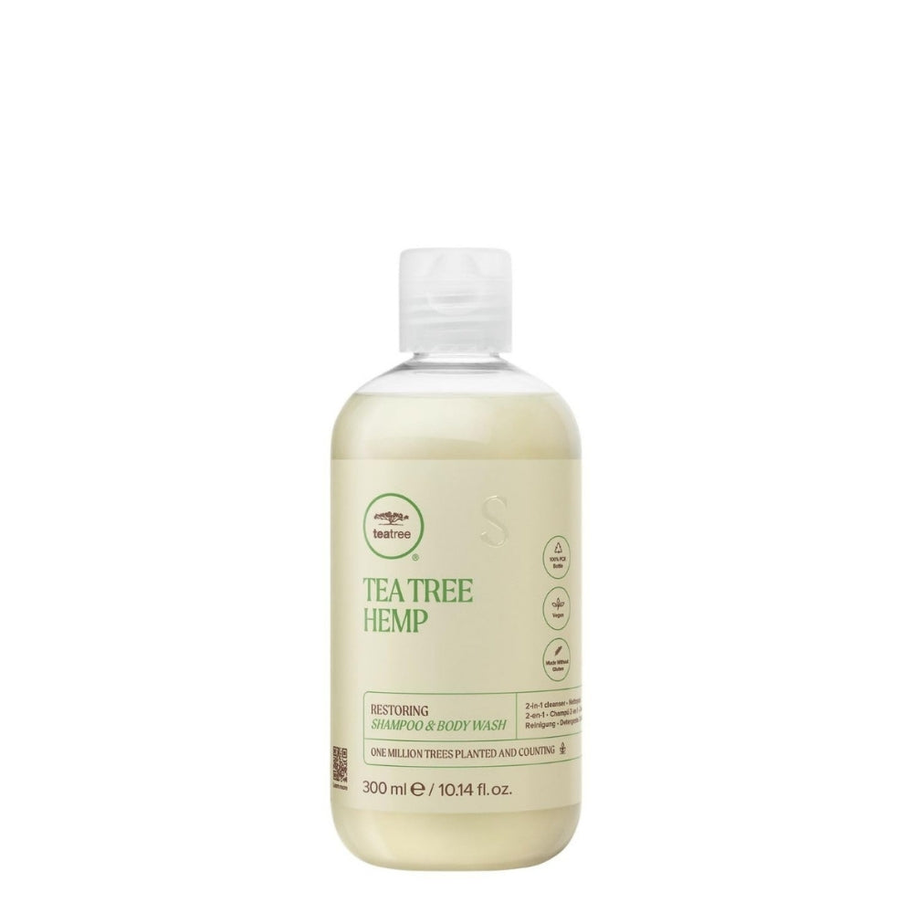 Tea Tree Hemp Restoring Shampoo & Body Wash - 2 in 1 Cleanser
