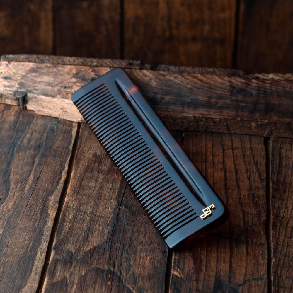 Peigne à barbe en acétate de cellulose (13.5cm/5.3")