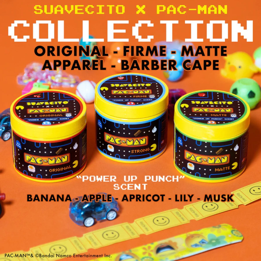 X Pac-Man - Pommade d'argile "Matte Pomade" Édition Power Up Punch - Tenue moyenne, fini mat (113ml/4.0oz)