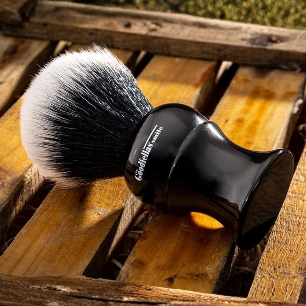 Blaireau "Black Noir Synthetic Shaving Brush" - Large (26mm/1.02")