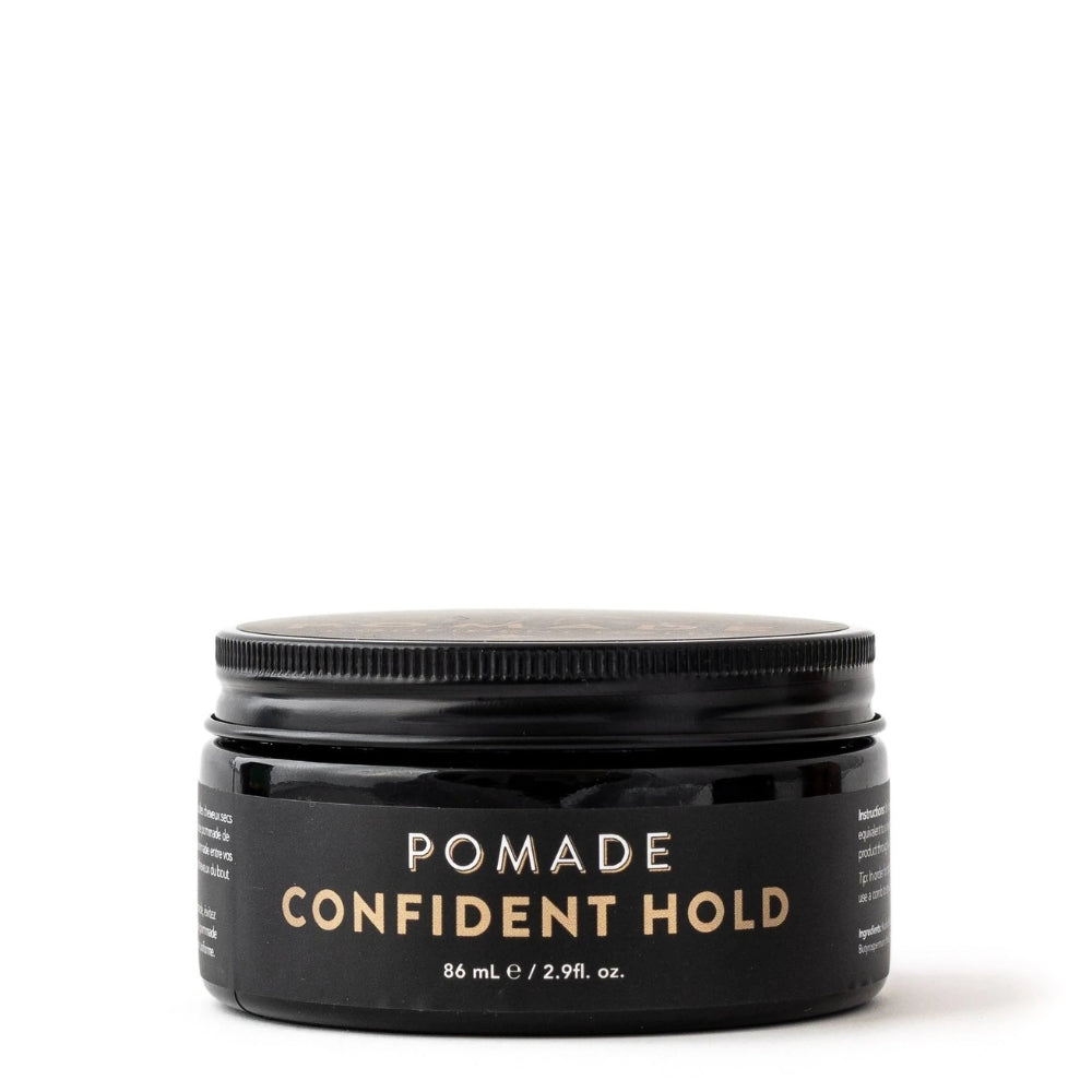 Confident Hold Pomade - Strong Flexible Hold Natural Finish (86ml/2.9oz)