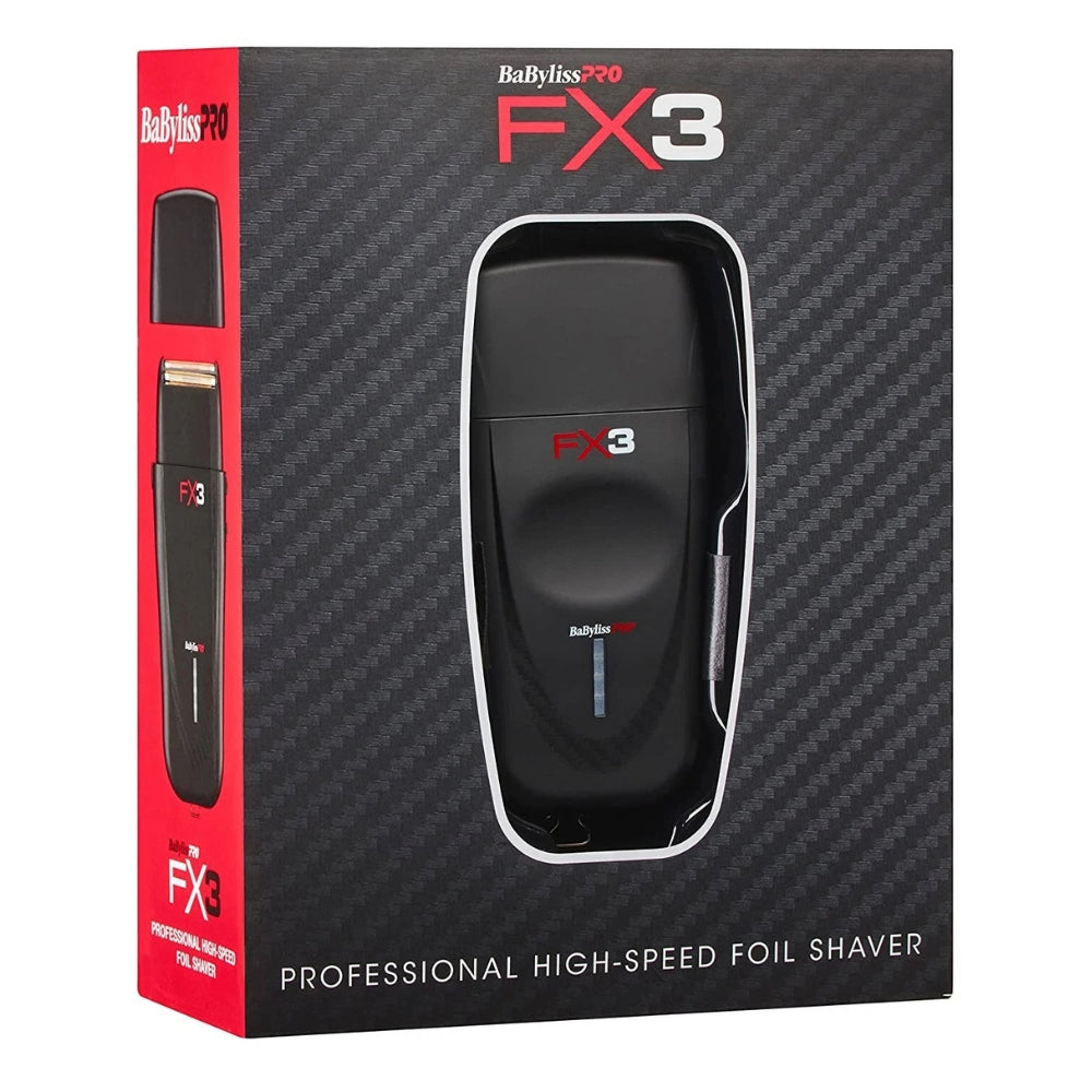 BaByliss PRO - "FXX3SB" High Speed ​​Twin Blade Cordless Shaver with 3rd Generation Ferrari Motor - Black