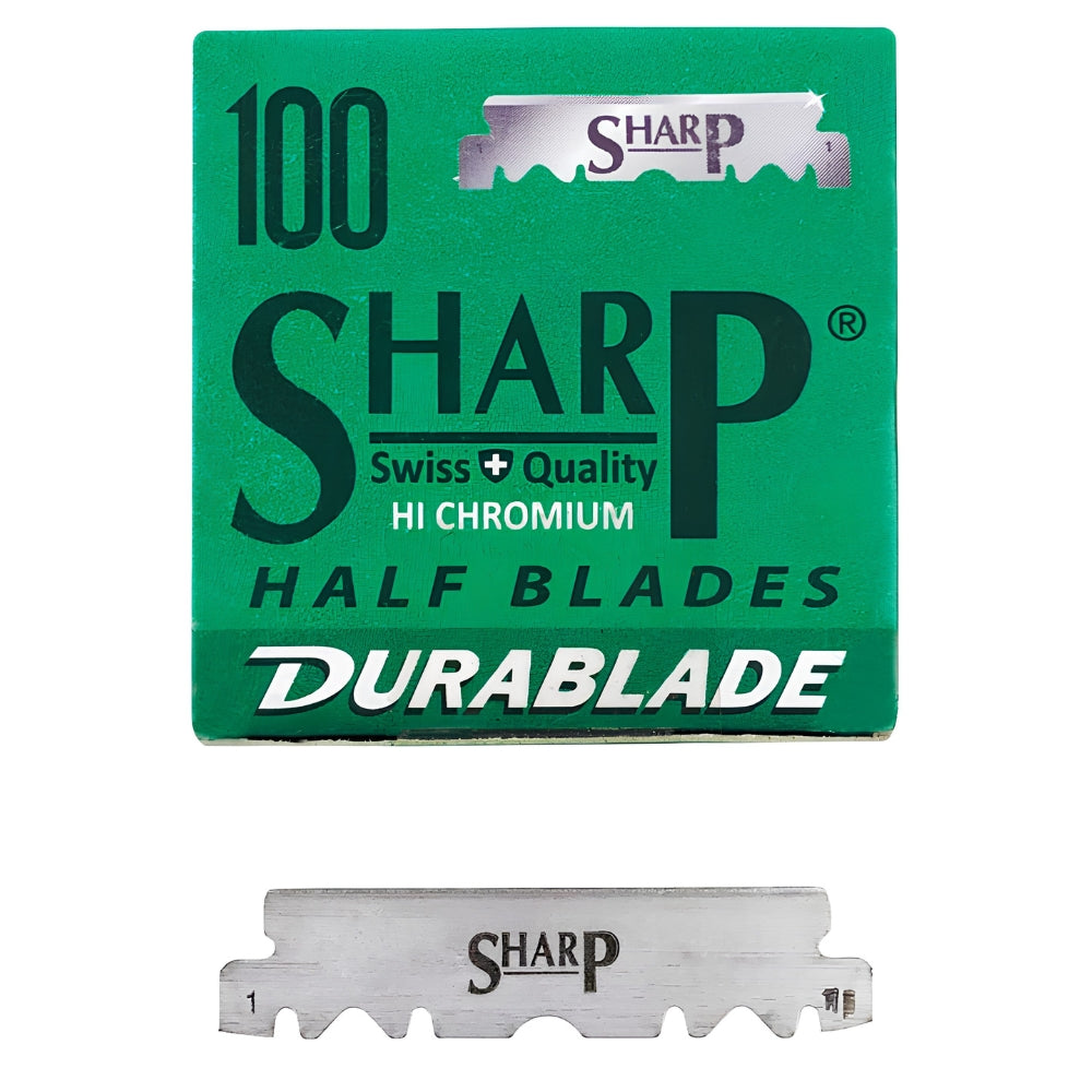 Demi-lame pour rasoir de barbier "Hi Chromium" (100 lames)