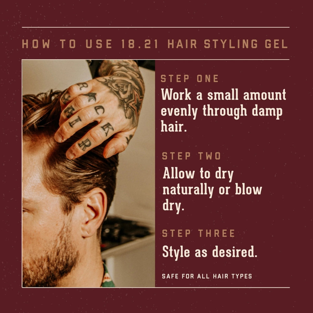 Sweet Tobacco Styling Gel - Flexible & Nourishing Hair Gel (100ml/3.4oz)