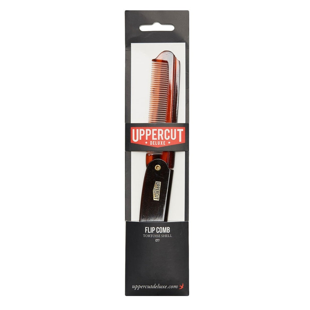 CT7 Peigne repliable style barbier - Tortoise (190mm/7,48")