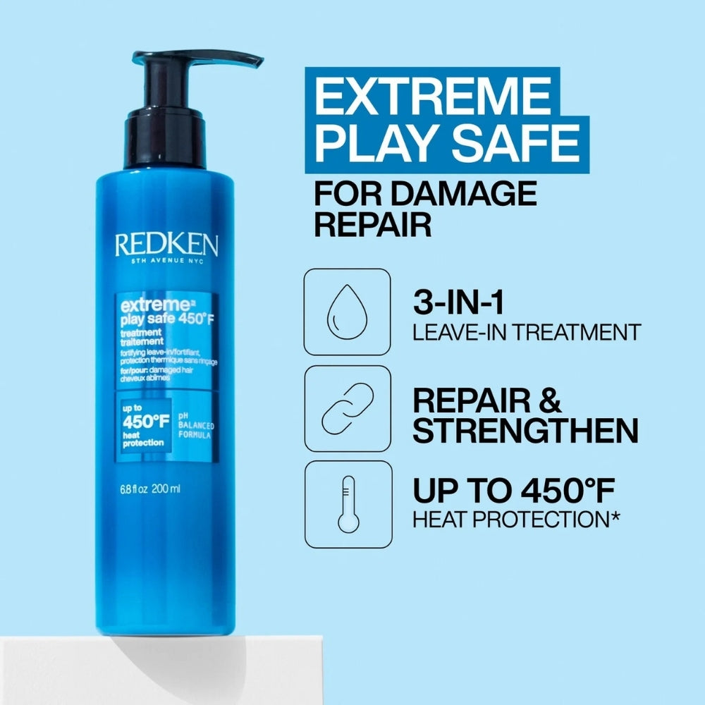 Extreme Play Safe 450° F fortifying leave-in treatment (200ml/6.8oz)