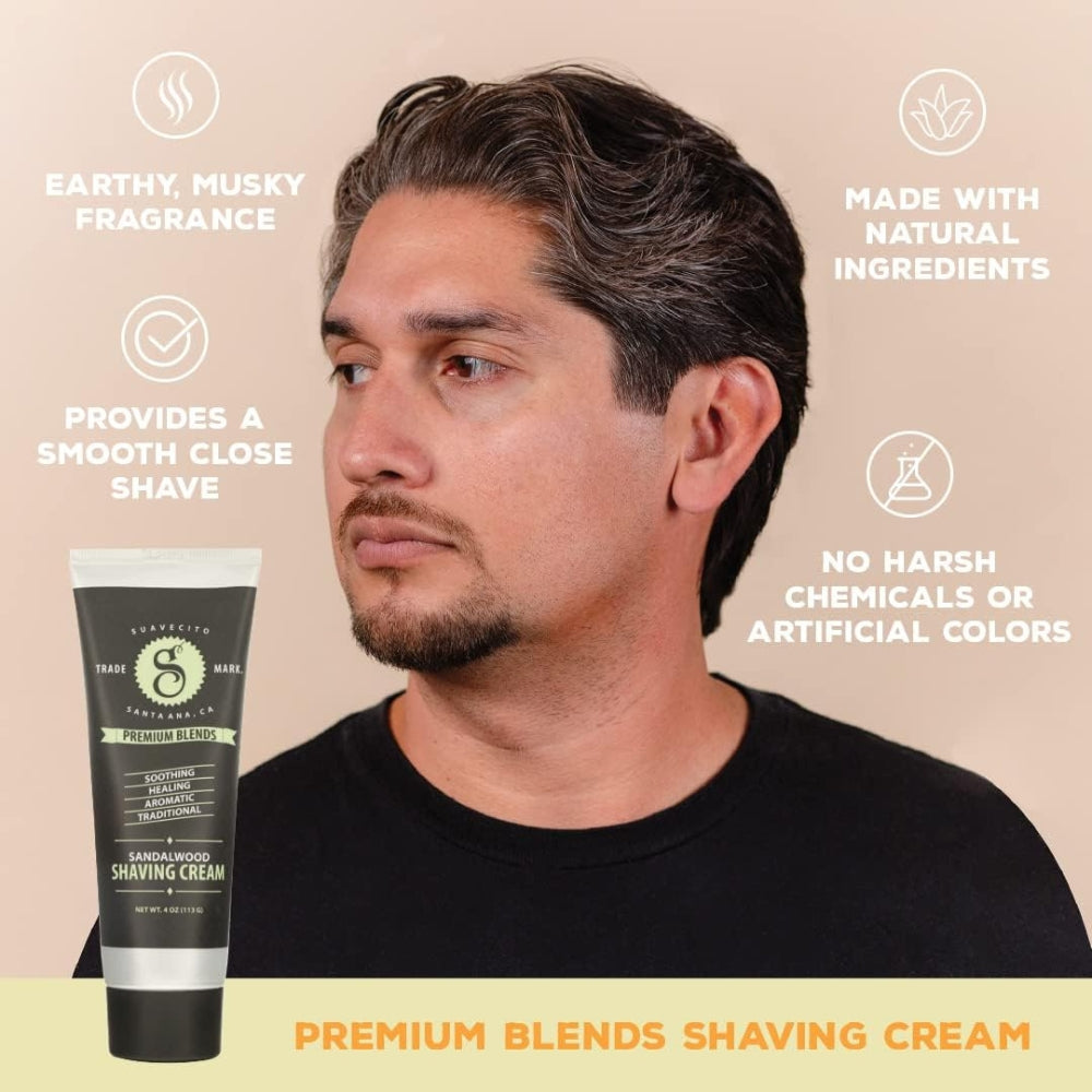 Crème à raser "Premium Blends Shaving Creme" - Bois de santal (113g/4.0oz)