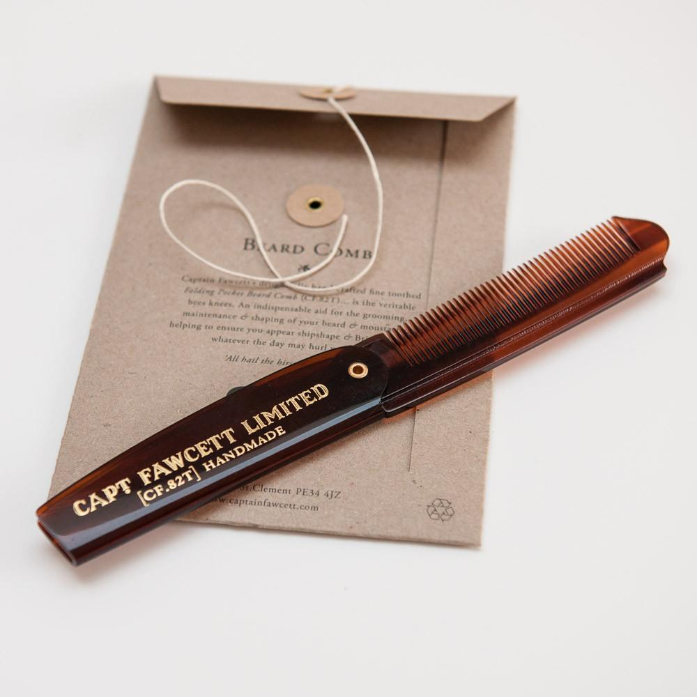 Folding Pocket Beard Comb CF.82T (193mm/7.6")
