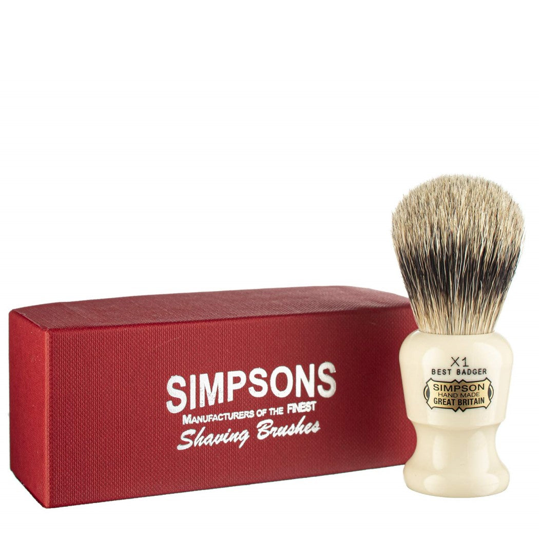 Blaireau - Commodore X1 "Best Badger" Ivoire - Petit (19mm/0.74")