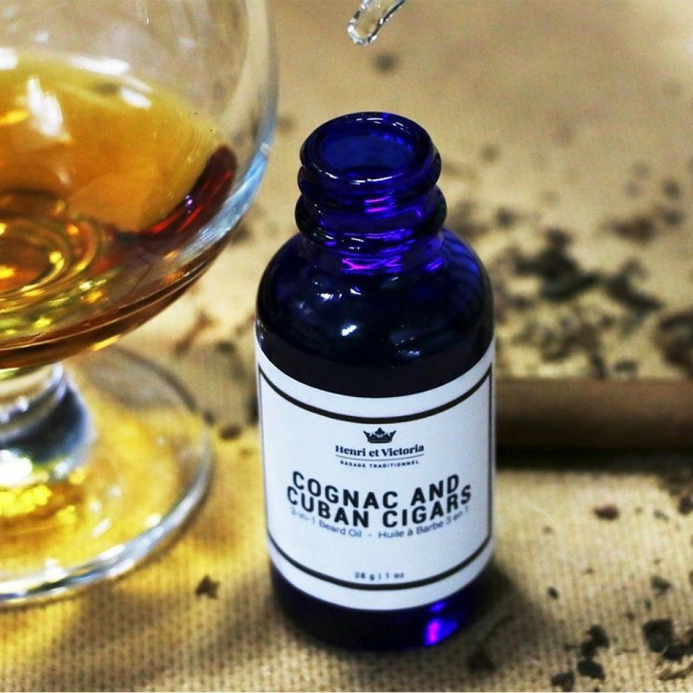 Cognac and Cuban Cigars 3 in 1 Beard Oil (28g/1.0oz)