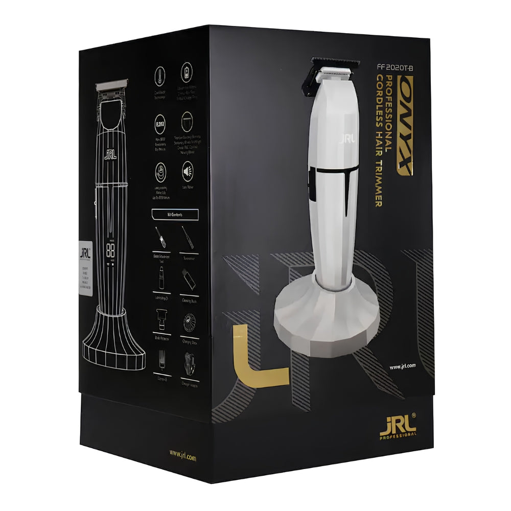 JRL Professional - Cordless trimmer with lithium-ion battery "ONYX GHOST 2020T-W Trimmer" - White