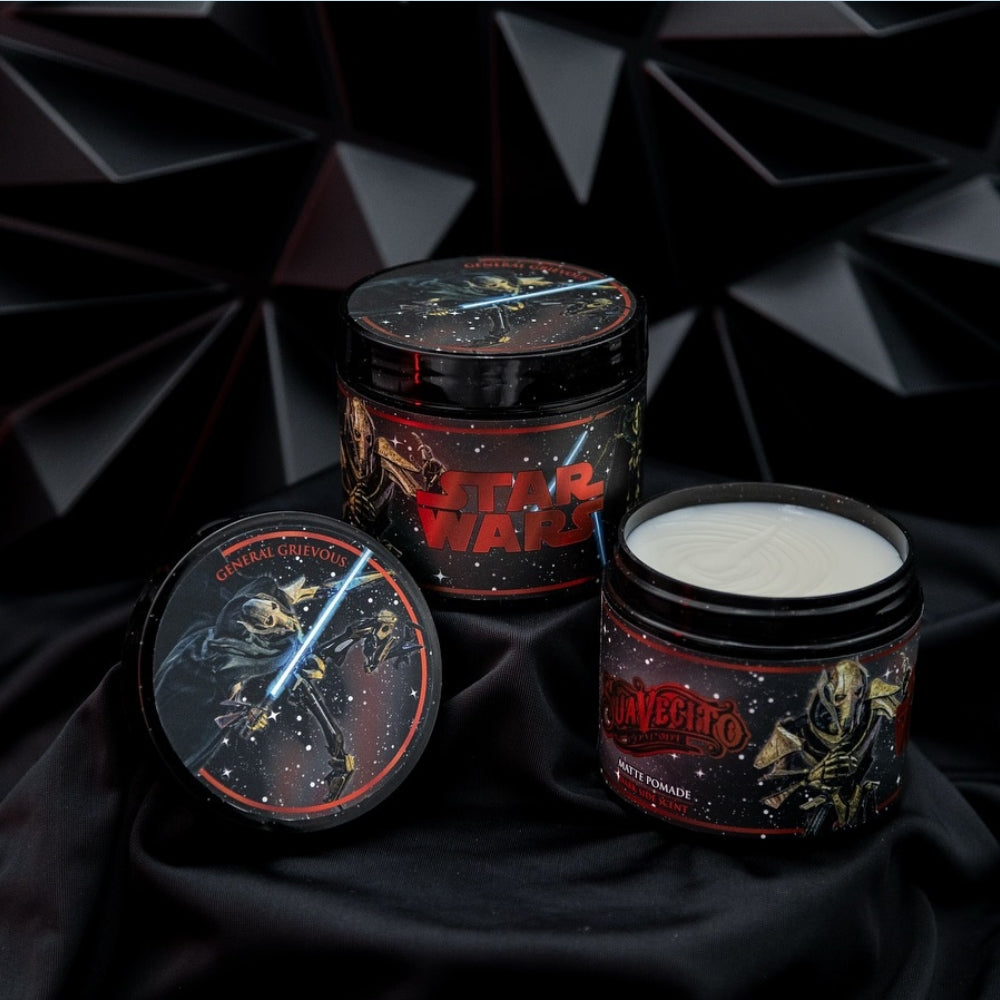 X Star Wars - Pommade d'argile "Matte Pomade" Édition General Grievous Dark Side - Tenue moyenne, fini mat (113ml/4.0oz)