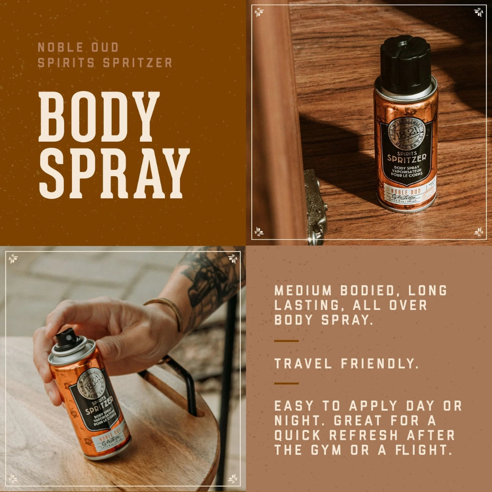 Spirits Spritzer Noble Oud Body Mist Spray (100ml/3.4oz)