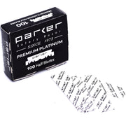 Premium Platinum half blades for Barber Razor (100 blades)