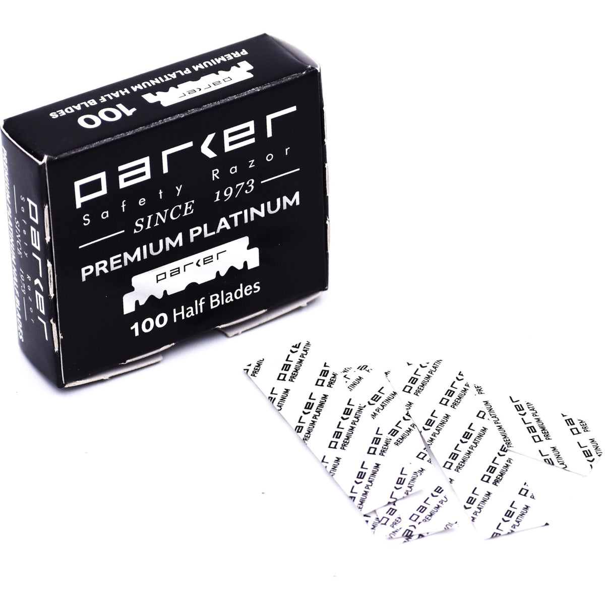 Premium Platinum half blades for Barber Razor (100 blades)