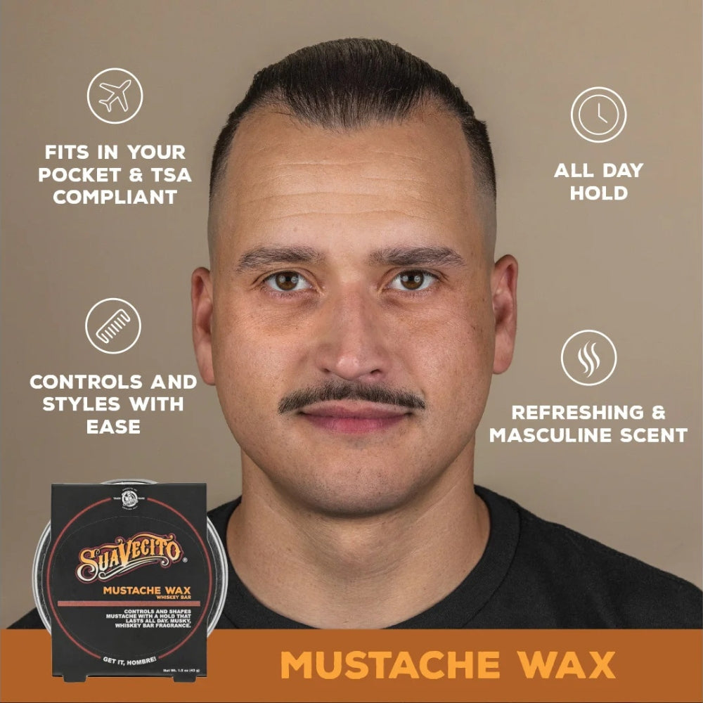 Cire à moustache "Mustache Wax" - Whiskey Bar (43g/1.5oz)
