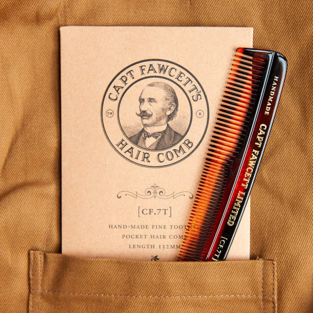 Fine Toothed Pocket Hair Comb CF.7T (132mm/5.20")