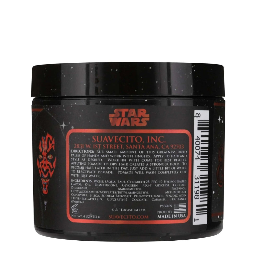 Suavecito X Star Wars - Darth Maul Dark Side Edition "Firme Strong Hold" Pomade - Extra Strong Hold Medium Shine (118.3ml/4.0oz)