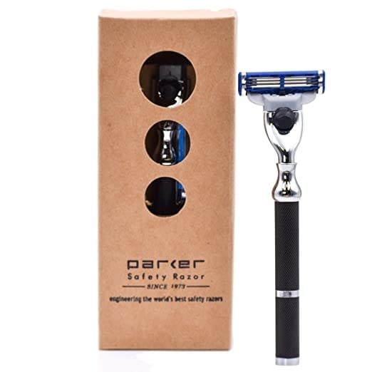 42M Gillette Mach 3 Compatible razor - Black & chrome