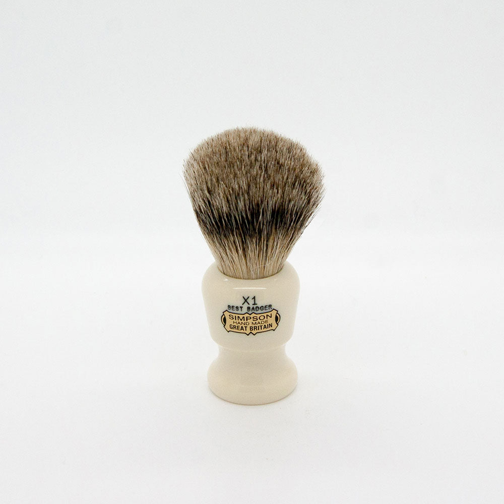 Shaving Brush - Commodore X1 Best Badger Ivoire - Small (19mm/0,74'')