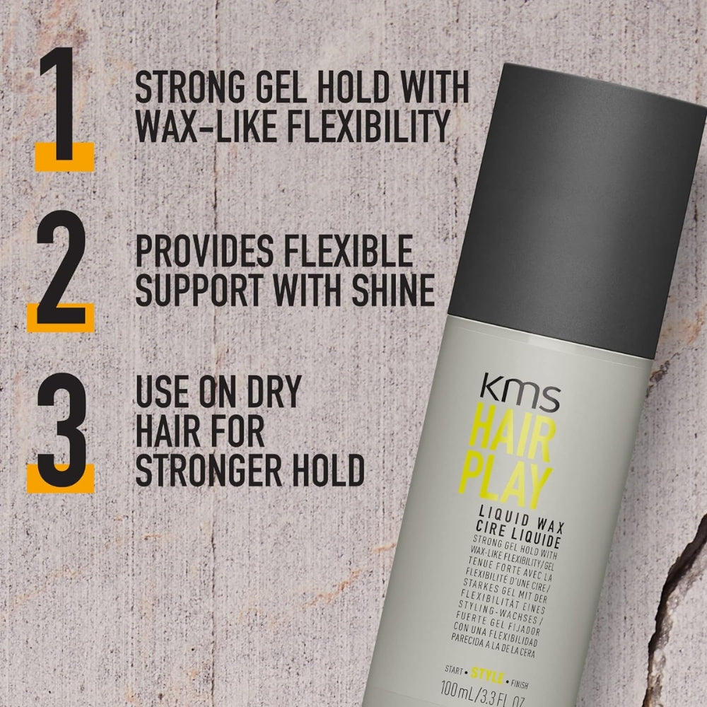 Cire liquide "HairPlay Liquid Wax" - La tenue forte d'un gel avec la flexibilité d'une cire (100ml/3.3oz)