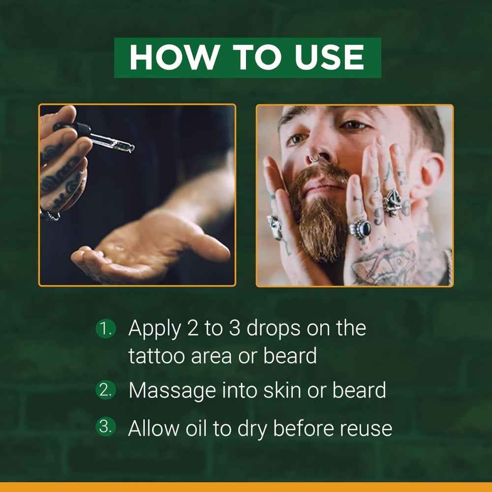 Beard & Tattoo Oil - Moisturizes, Conditions and Rejuvenates (30ml/1.0oz)