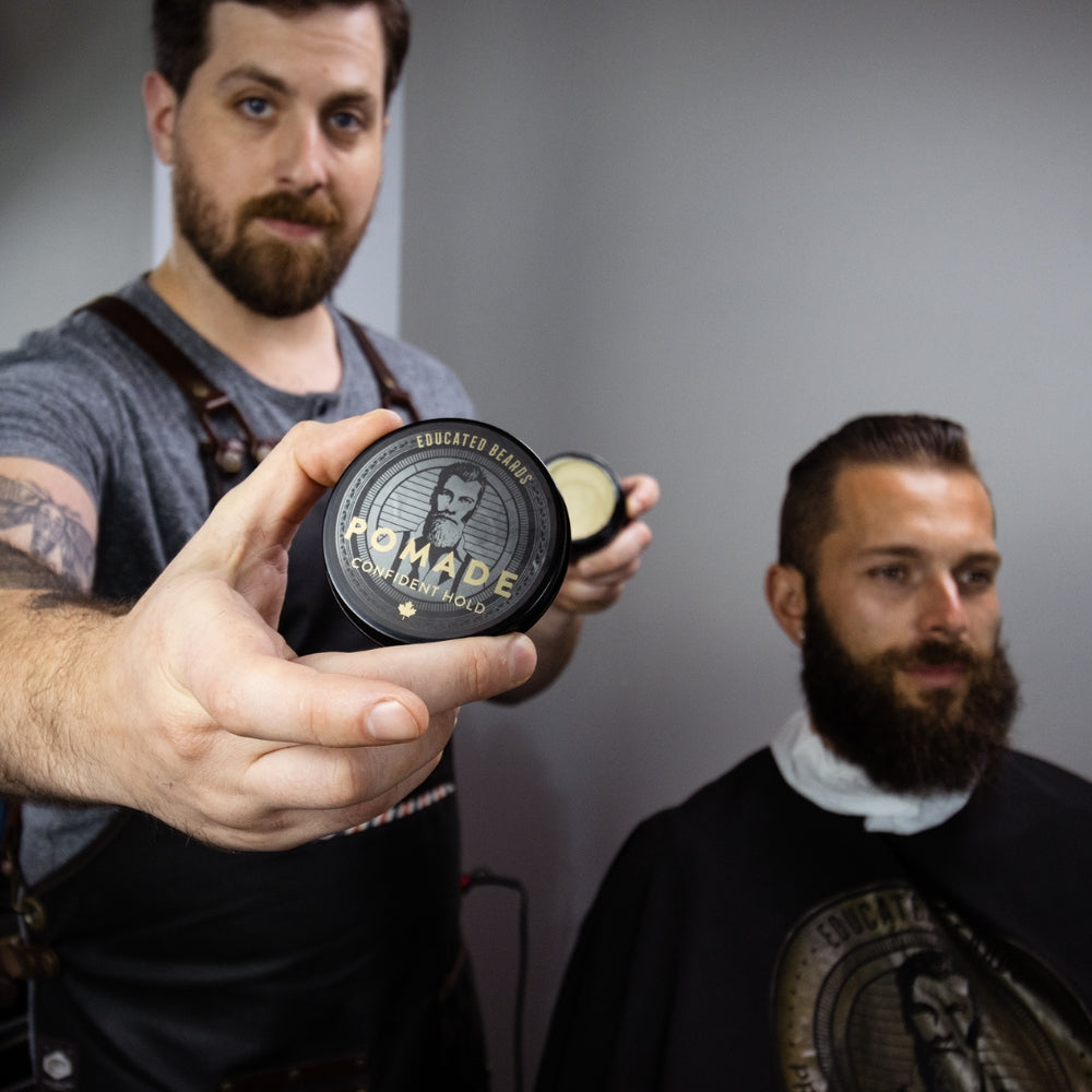 Confident Hold Pomade - Strong Flexible Hold Natural Finish (86ml/2.9oz)